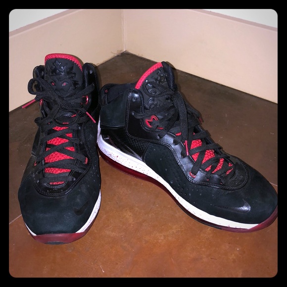 lebron 8 black and red
